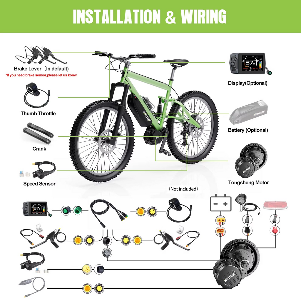 1000w Mid Drive Conversion Kit