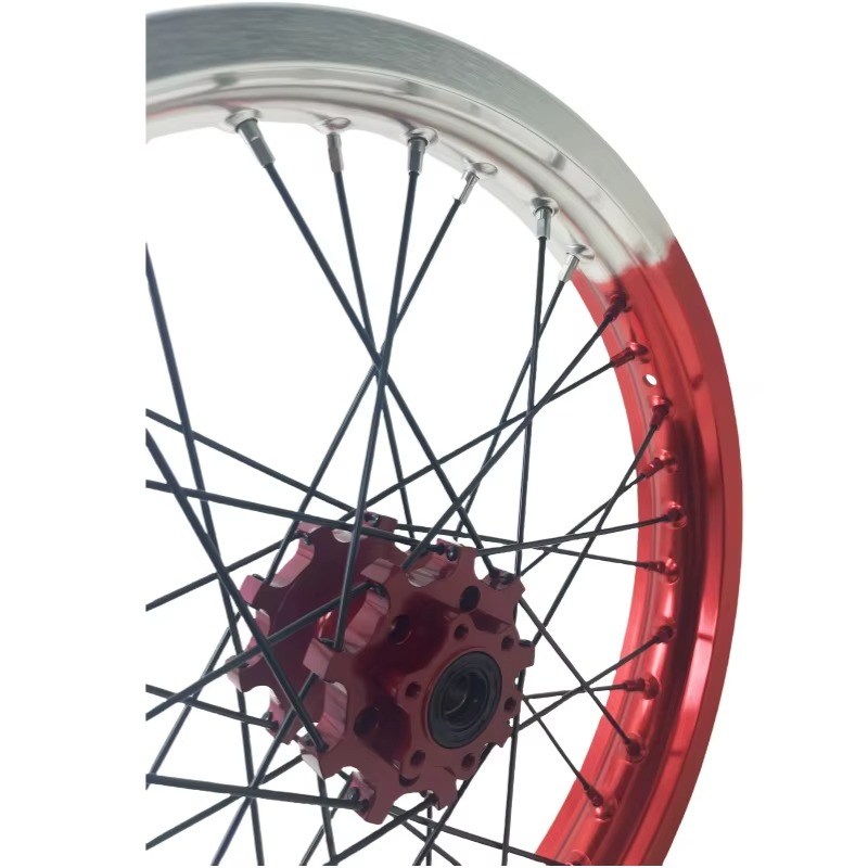 Silver and Red Supermoto Wheelset for LBX