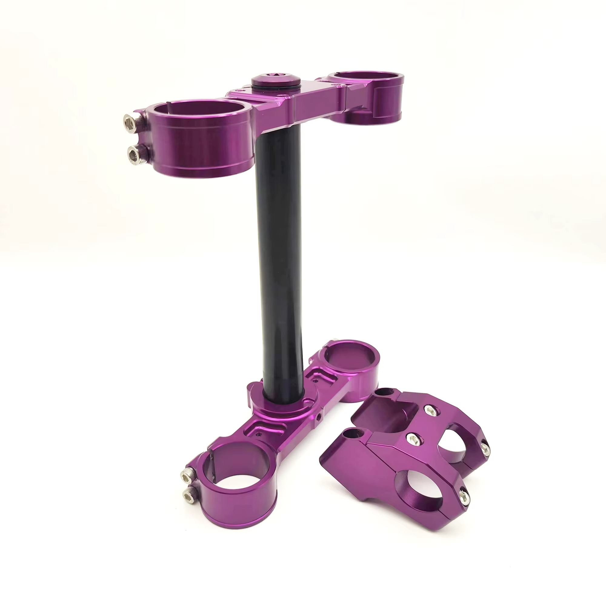 Coloured Fork Clamps for KKE Forks + Direct Mount Stem