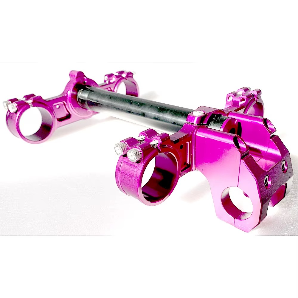 Coloured Fork Clamps for KKE Forks + Direct Mount Stem