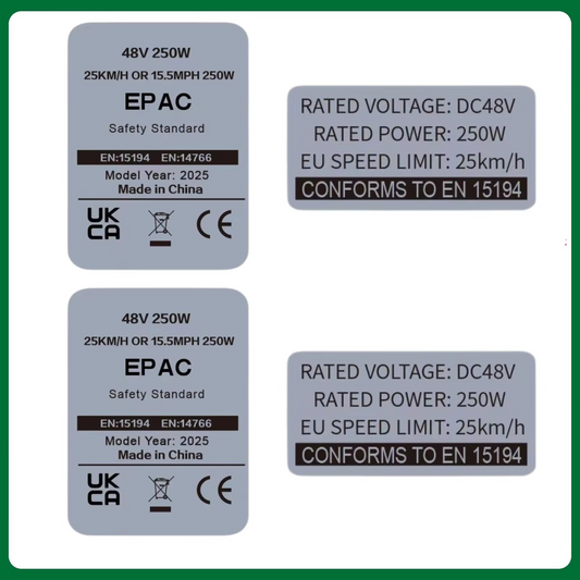 250w Motor Stickers