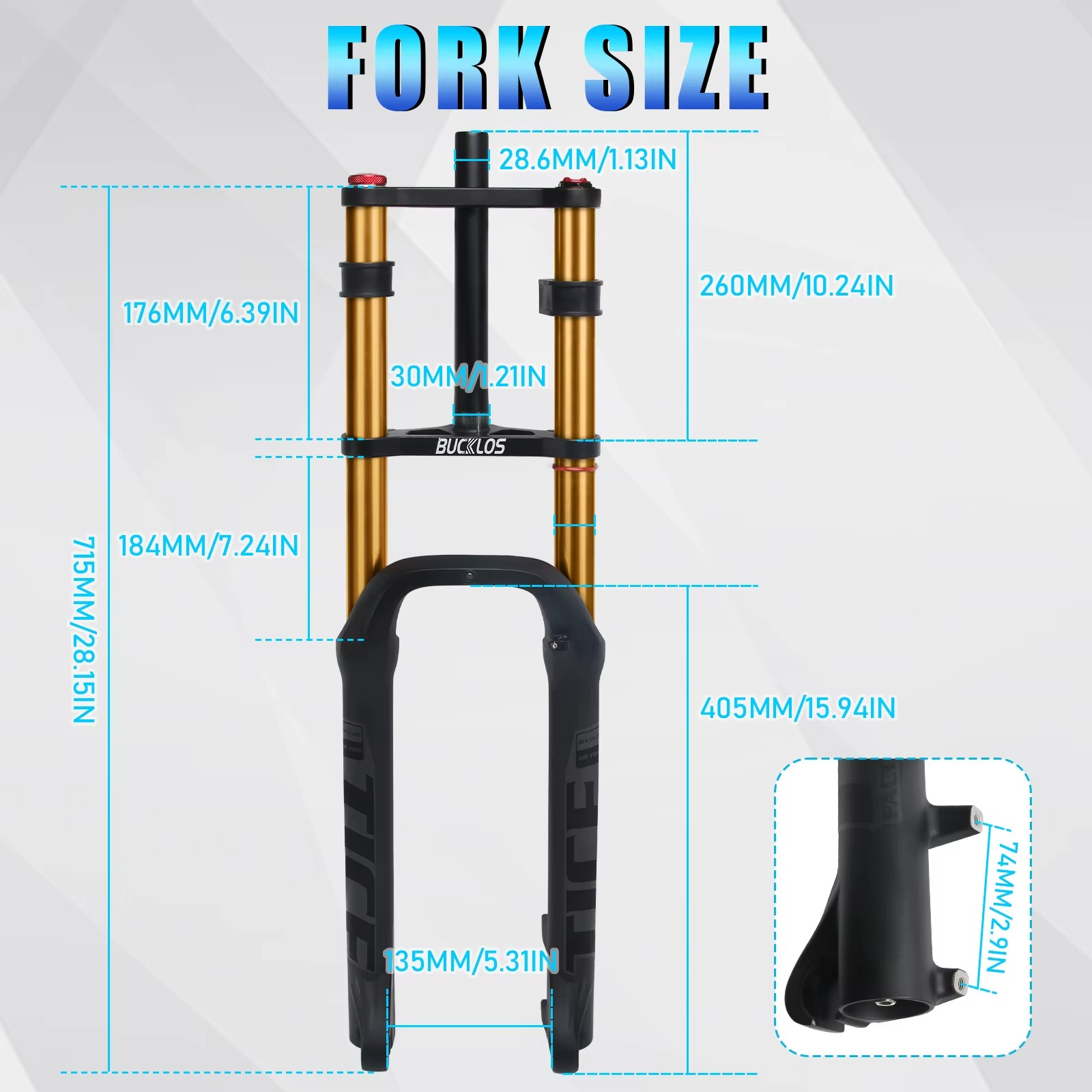 Fat Tire Suspension Fork